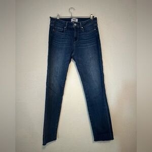 PAIGE Women's Dark Blue Skinny Jeans